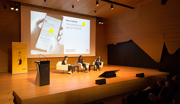 Las participantes de la mesa redonda en el caixaforum